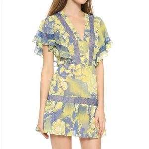 BCBG Blue/Green Mini Dress